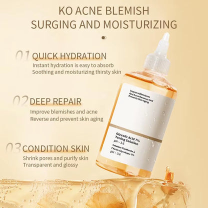 240Ml Glycolic Acid 7% Toning Solution Ordinary Acne Remover Lifting Firming Wrinkles Glowing Facial Care Glycolic Acid Toner
